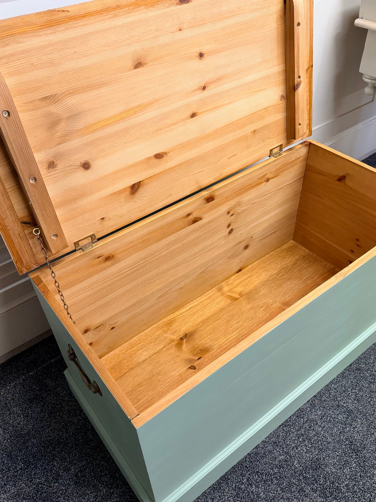 Blanket box painted in Frenchic Bradstock