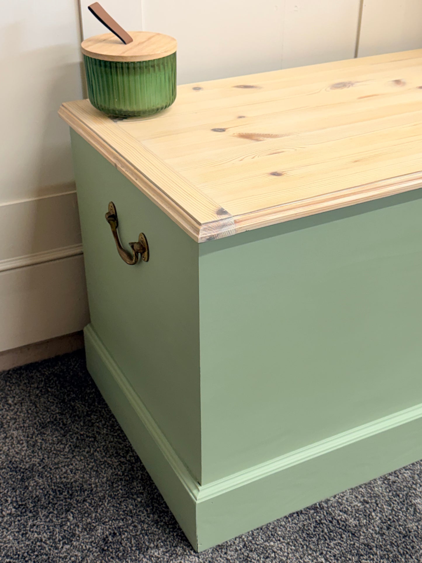 Blanket box painted in Frenchic Bradstock