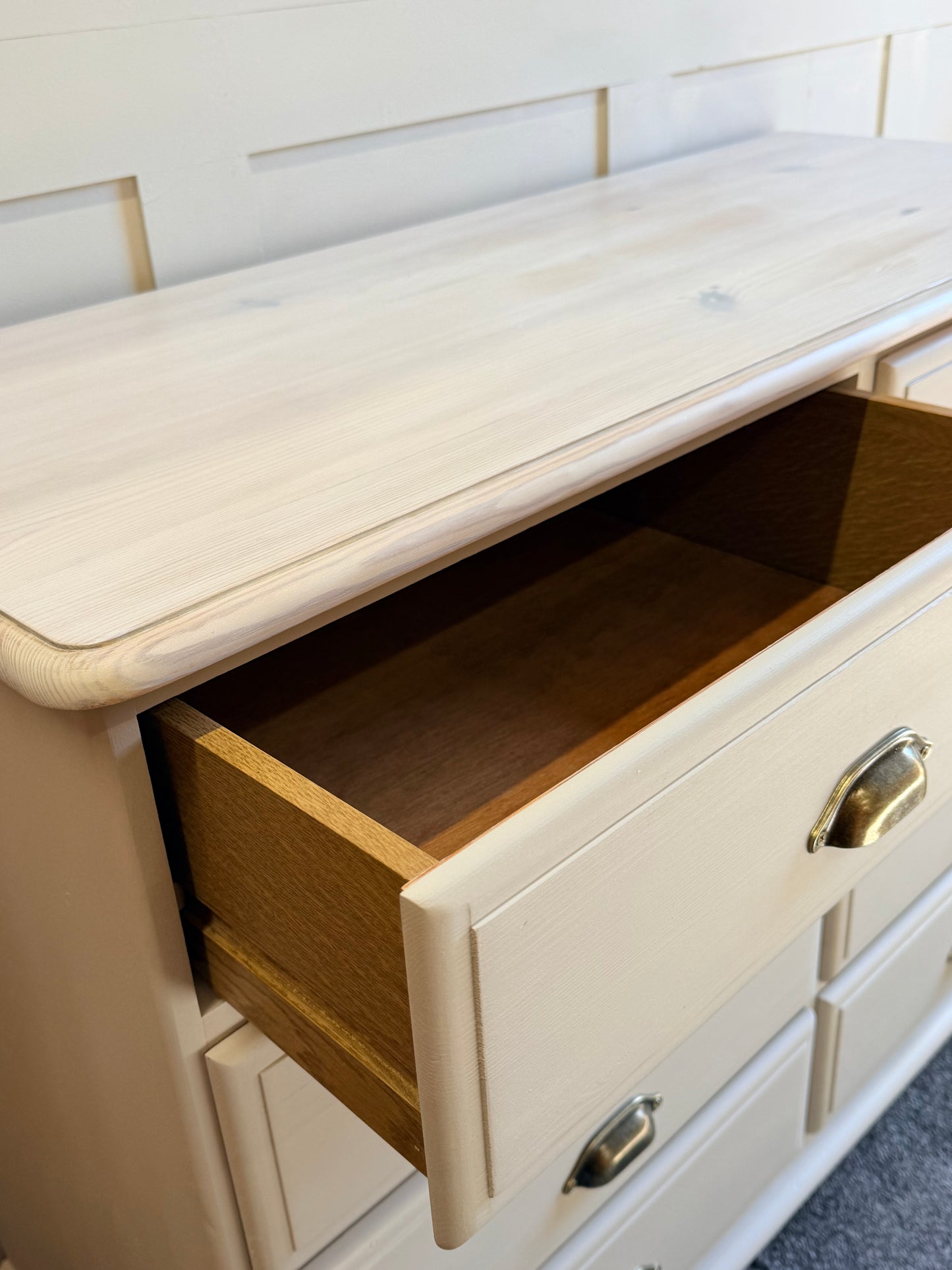 8-Drawer chest painted in Frenchic Pampas Wall Paint