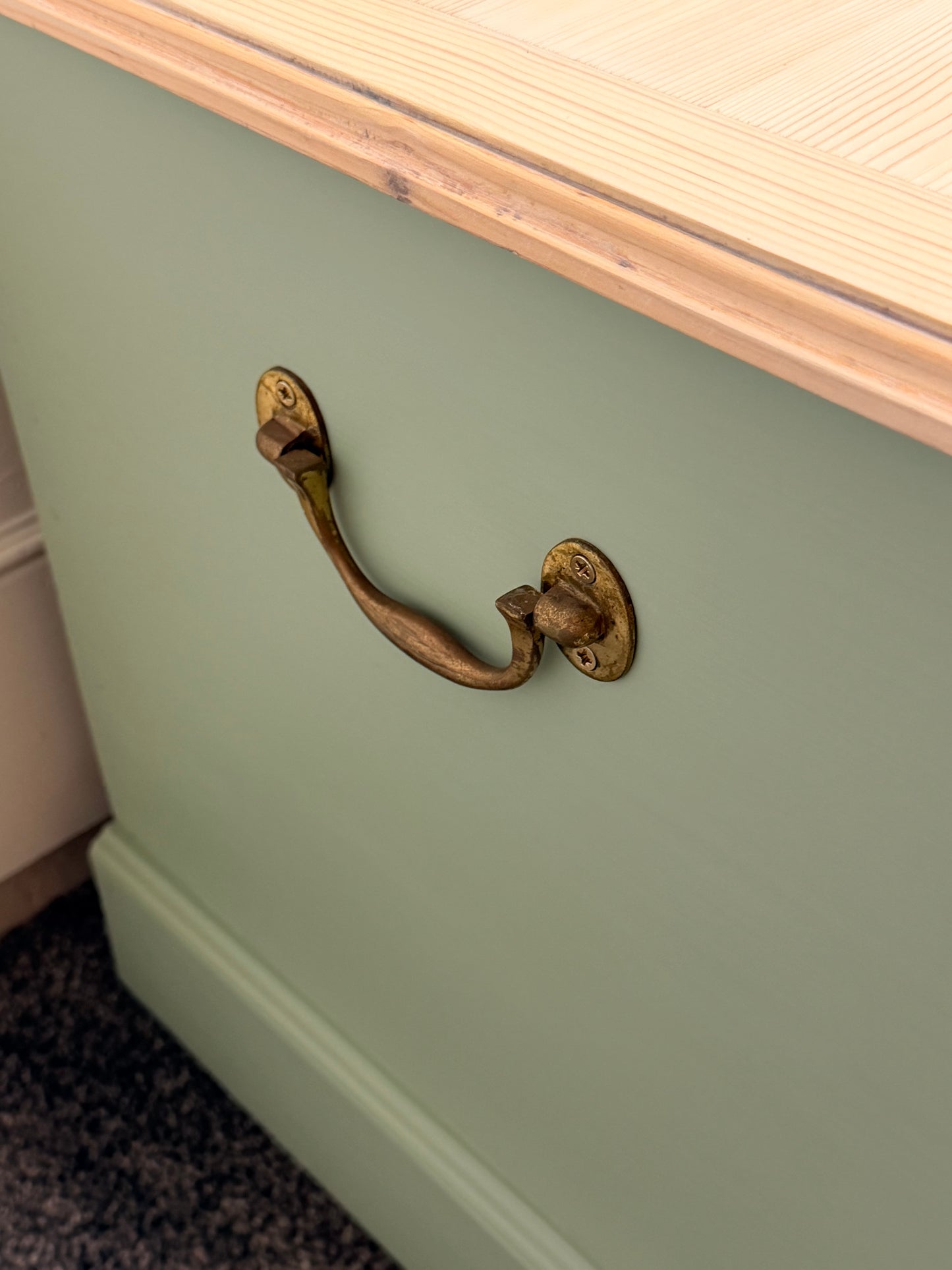 Blanket box painted in Frenchic Bradstock