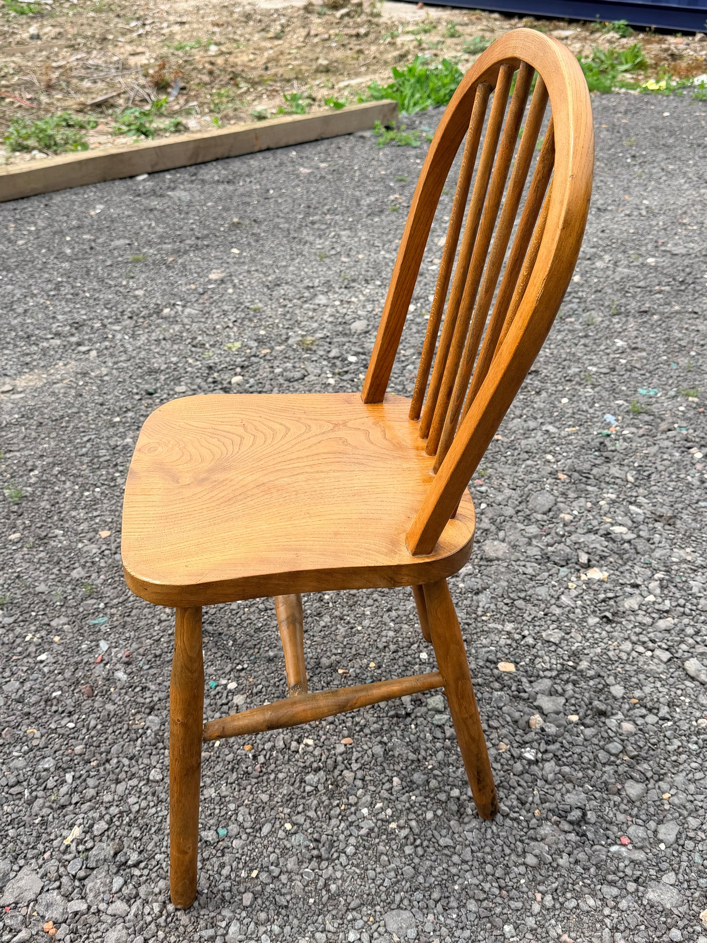 Rare 1940s Vintage Ercol F221 CC41 Utility Windsor Chair Parker Knoll Code 66