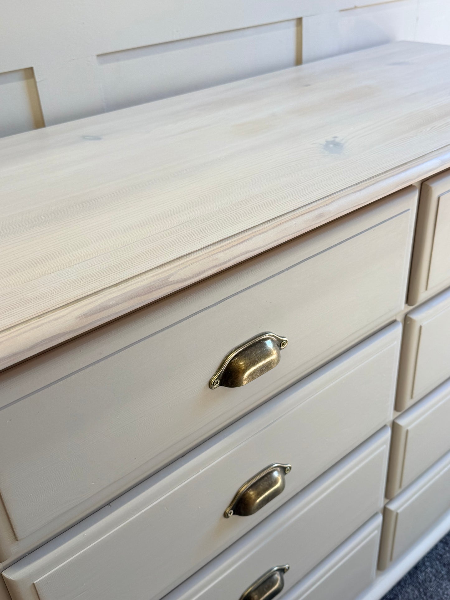 8-Drawer chest painted in Frenchic Pampas Wall Paint