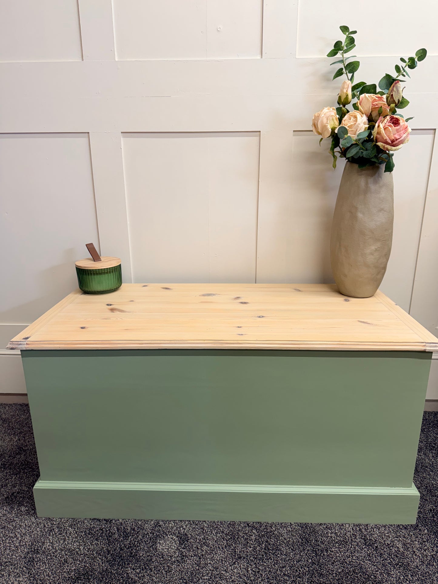 Blanket box painted in Frenchic Bradstock