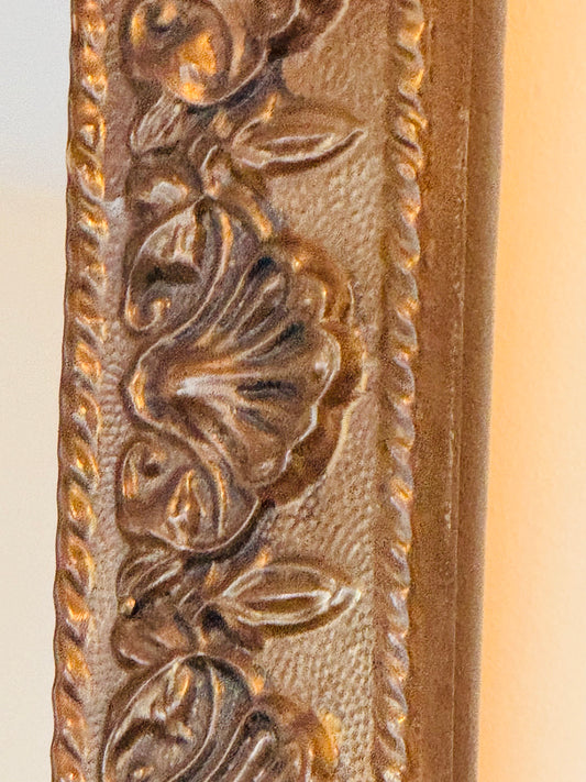 Peerage Brass Vintage Mirror Shell Motif Approx. 1950s