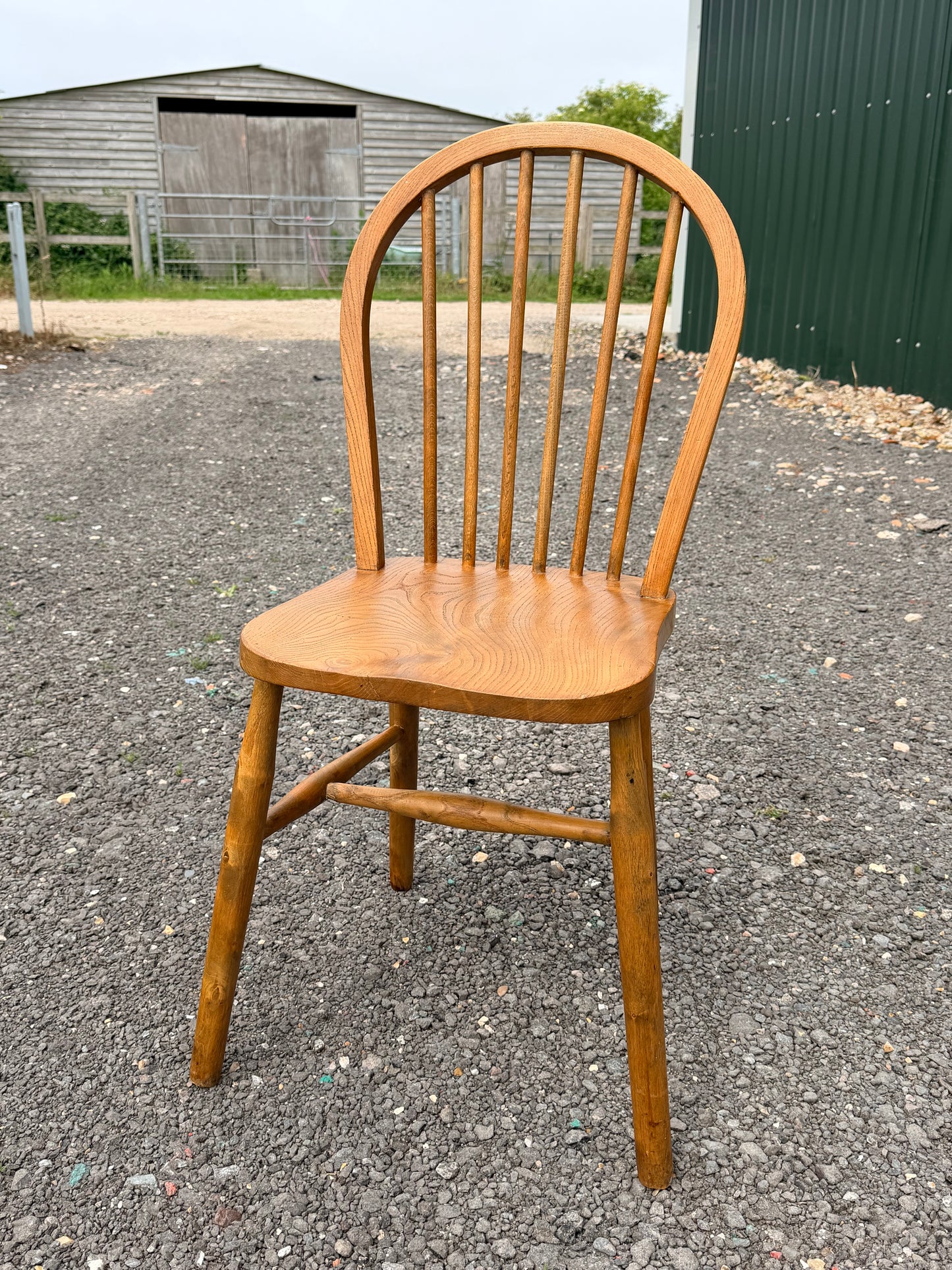Rare 1940s Vintage Ercol F221 CC41 Utility Windsor Chair Parker Knoll Code 66