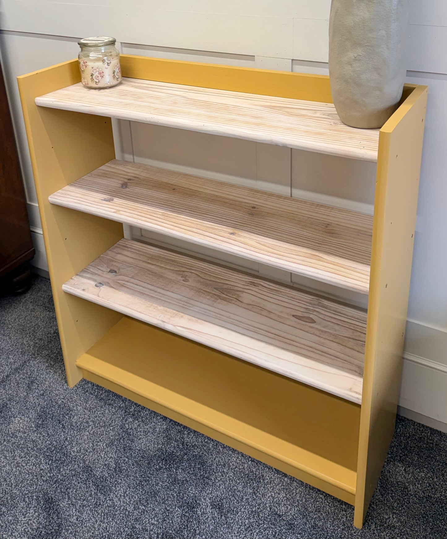 3-Shelf unit | Bookcase painted in Frenchic Honeycomb Trim Range