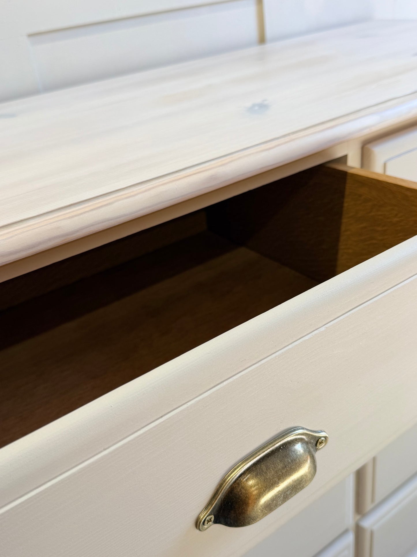 8-Drawer chest painted in Frenchic Pampas Wall Paint