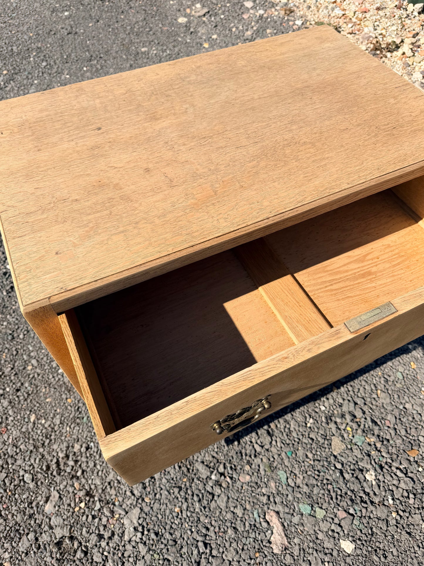 3-Drawer Edwardian oak chest stripped and waxed