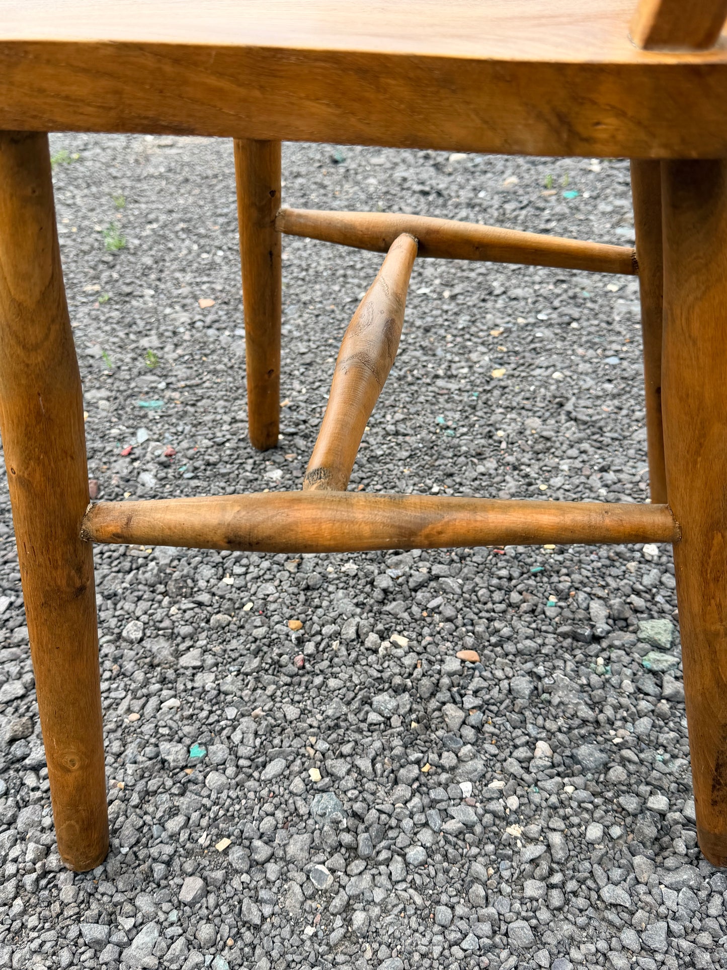 Rare 1940s Vintage Ercol F221 CC41 Utility Windsor Chair Parker Knoll Code 66