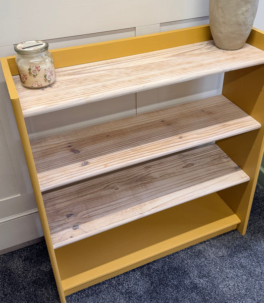 3-Shelf unit | Bookcase painted in Frenchic Honeycomb Trim Range